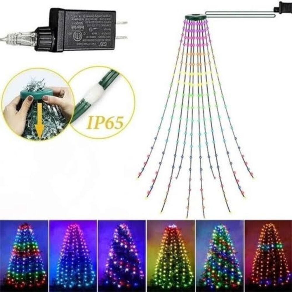 Mul Christmas Tree Waterfall Lights NEW
